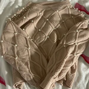 Pearled sweater